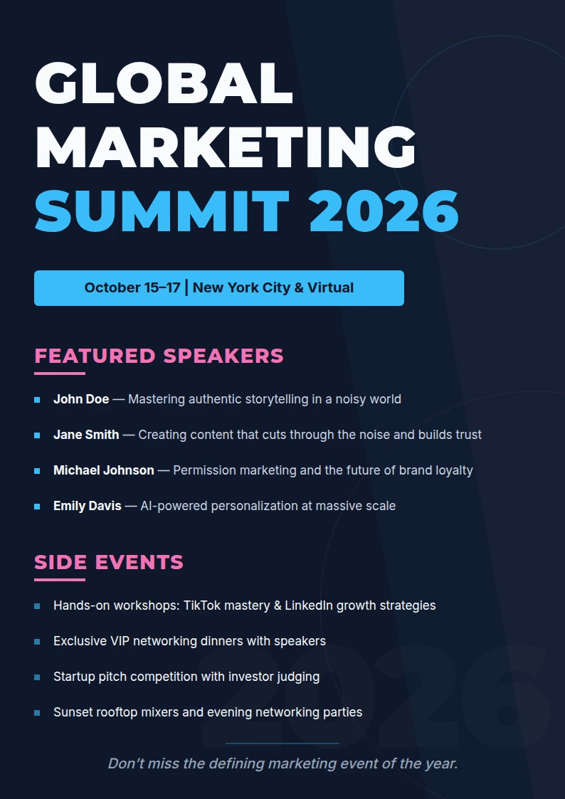 Global Marketing Summit 2026