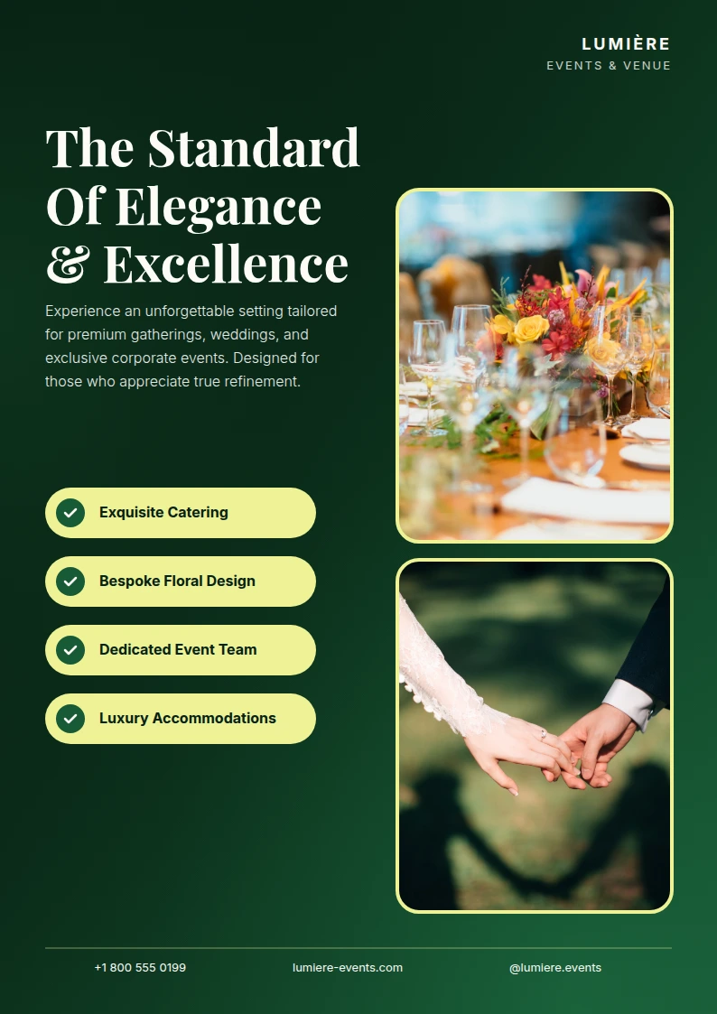 The Standard Of Elegance & Excellence