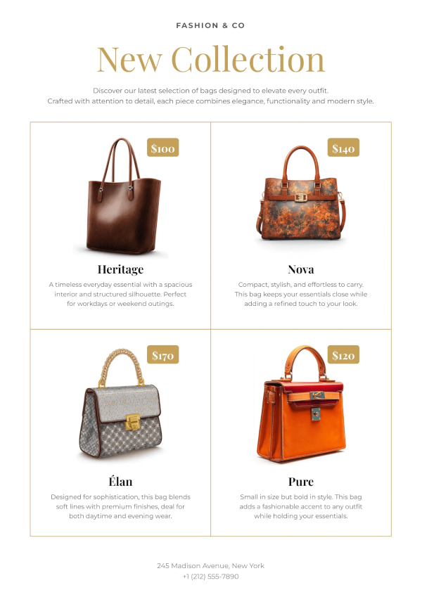 New bags collection